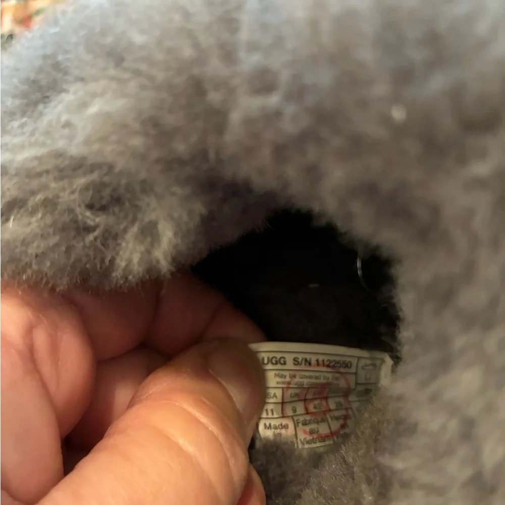 UGG Charcoal Plush Slippers - Picture 3 of 11